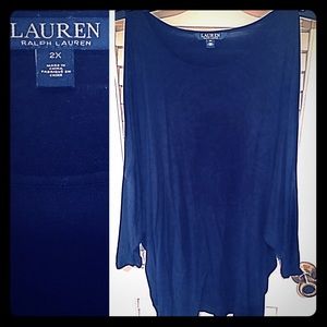Ralph Lauren Cold Shoulder Top